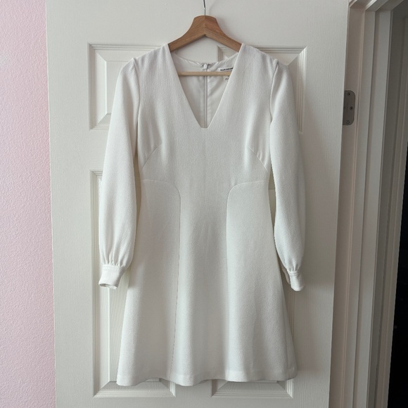 Club Monaco LASHELL A-line Mini Dress - White Size 00 - Picture 2 of 11